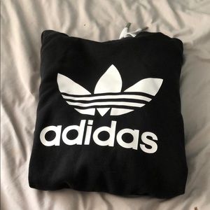 cropped adidas hoodie!!